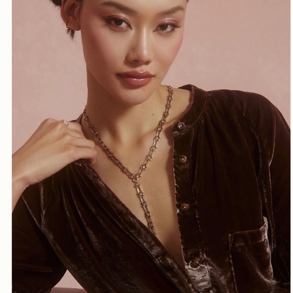 NWT Anthropologie Pilcro Velvet Femme Buttondown Shirt - Picture 4 of 7